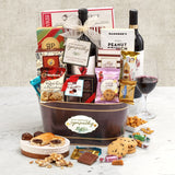 Gourmet Sympathy Wine Gift Basket