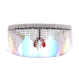 Big Frame Rhinestone Oversized Mask Sunglasses