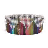 Big Frame Rhinestone Oversized Mask Sunglasses