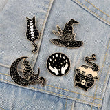 Magical Punk Black Enamel Pins