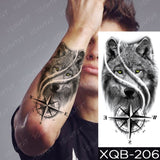 Royal Animal Waterproof Temporary Tattoo