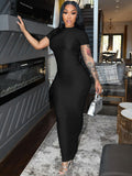 Skinny Sheath Short Sleeve Dress
