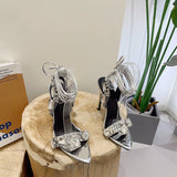 Pointed Toe Thin Ankle Strap High Heels