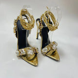 Pointed Toe Thin Ankle Strap High Heels