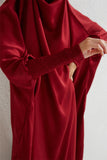 Hooded Smocking Sleeve One-piece Prayer Dress