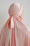 Hooded Smocking Sleeve One-piece Prayer Dress