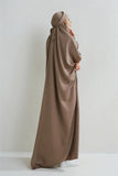 Hooded Smocking Sleeve One-piece Prayer Dress