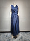 Silky Satin Evening Maxi Dress Set