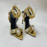 Pointed Toe Thin Ankle Strap High Heels