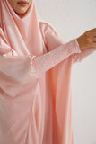 Hooded Smocking Sleeve One-piece Prayer Dress