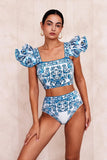 Assorted Ruffled Tummy Control One Piece Swimwear and Skirt