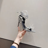 Pointed Toe Thin Ankle Strap High Heels