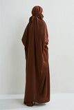 Hooded Smocking Sleeve One-piece Prayer Dress