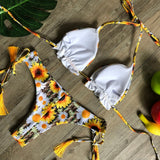 Sporty Stamp Push-Up Padded Swimsuit