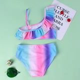 Girls Ruffle Two pieces Swimwear