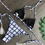 Sporty Stamp Push-Up Padded Swimsuit