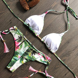 Sporty Stamp Push-Up Padded Swimsuit