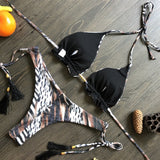 Sporty Stamp Push-Up Padded Swimsuit