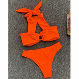 Women's High Waisted Halter Swimwear