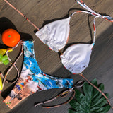 Sporty Stamp Push-Up Padded Swimsuit