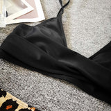 Black Leopard Lace Up Two Pieces Swimwear