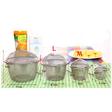 Spice Seasoning  Chained Lid Stainless Steel Mesh Strainer