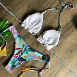 Sporty Stamp Push-Up Padded Swimsuit