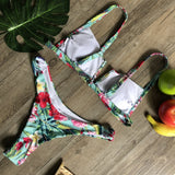 Sporty Stamp Push-Up Padded Swimsuit