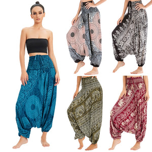 Bohemian High Waist Harem Baggy Pants
