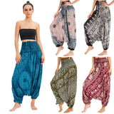 Bohemian High Waist Harem Baggy Pants