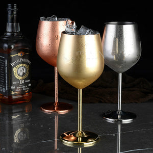 Stainless Steel or Copper Plated Anti-fall Goblet