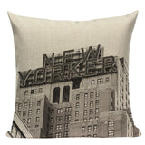 Simple Style Cushion Cover Geometric Meditation Decorative Pillow
