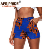 High Waist African Print Shorts