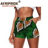 High Waist African Print Shorts
