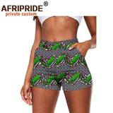 High Waist African Print Shorts