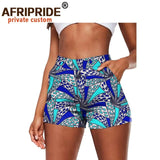 High Waist African Print Shorts