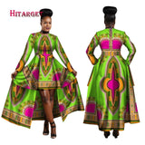 Women Dashiki Cotton Wax Print Dress