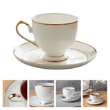 Europe Noble Bone China Coffee Cup Saucer Spoon Set