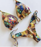 Sporty Stamp Push-Up Padded Swimsuit