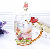 Rose Enamel Coffee  / Tea Set