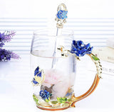 Rose Enamel Coffee  / Tea Set