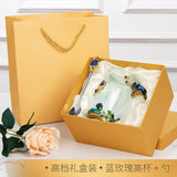 Rose Enamel Coffee  / Tea Set