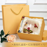 Rose Enamel Coffee  / Tea Set