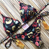 Sporty Stamp Push-Up Padded Swimsuit