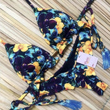 Sporty Stamp Push-Up Padded Swimsuit