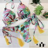 Sporty Stamp Push-Up Padded Swimsuit