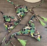 Sporty Stamp Push-Up Padded Swimsuit