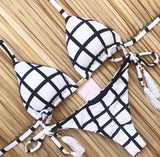 Sporty Stamp Push-Up Padded Swimsuit
