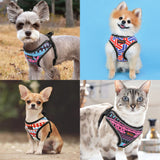 Printed Nylon Reflective Pet Harness Vest