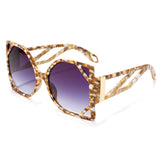 Luxury Vintage Oversized Square Hollow Sunglasses UV400